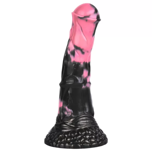 Bad Horse - silikon hestepenis-dildo - 18 cm (svart/rosa)