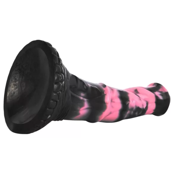 Bad Horse - silikon hestepenis-dildo - 18 cm (svart/rosa)