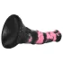 Bad Horse - silikon hestepenis-dildo - 18 cm (svart/rosa)
