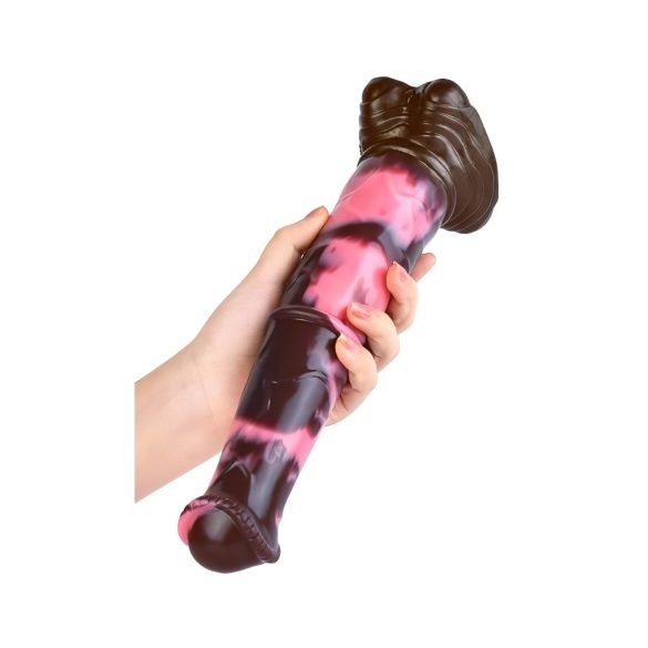 Bad Horse - silikon hestepenis dildo - 24cm (brun-rosa)
