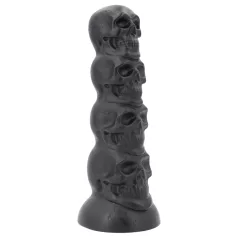 Topped Monster - hodeskalle-dildo - 22 cm (svart)