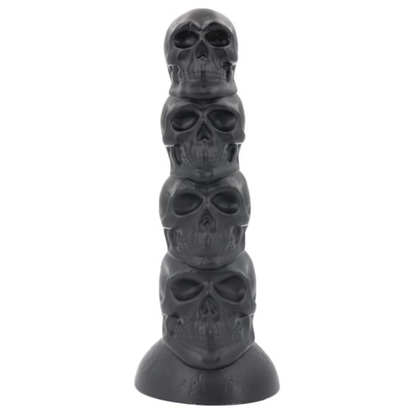 Toppedmonster - hodeskalledildo - 22 cm (svart)