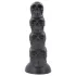 Topped Monster - hodeskalle-dildo - 22 cm (svart)