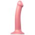 "Strap-on-me Metallic Glans M - hudvennlig dildo (metallisk rosa)"