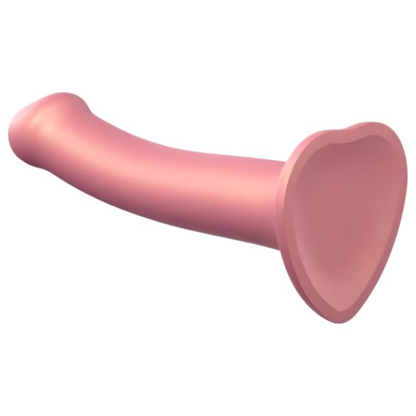 "Strap-on-me Metallic Glans M - hudvennlig dildo (metallisk rosa)"