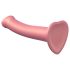 "Strap-on-me Metallic Glans M - hudvennlig dildo (metallisk rosa)"