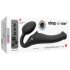Strap-on-me M - festelig justerbar vibrator - medium (svart)