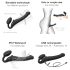 Strap-on-me M - festelig justerbar vibrator - medium (svart)
