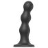 Strap-on-me Balls L - rund, sugekopp dildo (svart)