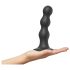 Strap-on-me Balls L - rund, sugekopp dildo (svart)