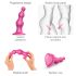 Strap-on-me Perlekuler S - perle dildo med sugekopp (rosa)