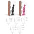 Strap-on-me Perlekuler S - perle dildo med sugekopp (rosa)