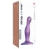 Strap-on-me Curvy S - bølget dildo med sugekopp (lilla)