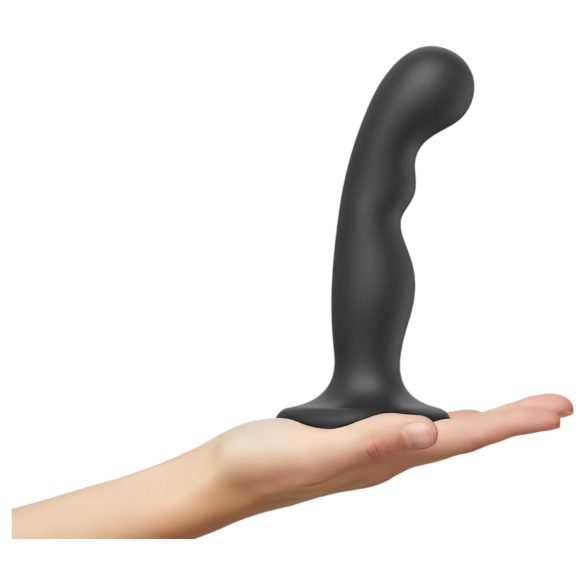 Strap-on-me P&G M - buet, sugekopp dildo (svart)