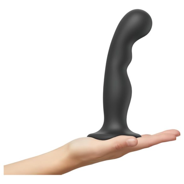Strap-on-me P&G L - bøyd sugekopp dildo (svart)