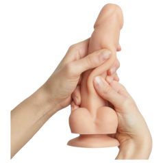 Strap-on-me M - dobbeltsjikts dildo med sugekopp (hudfarget)