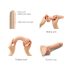 Strap-on-me M - dobbeltsjikts dildo med sugekopp (hudfarget)