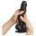 Strap-on-me S - Dobbeltsidig sugekoppdildo (svart)