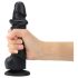 Strap-on-me S - Dobbeltsidig sugekoppdildo (svart)