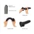 Strap-on-me S - Dobbeltsidig sugekoppdildo (svart)