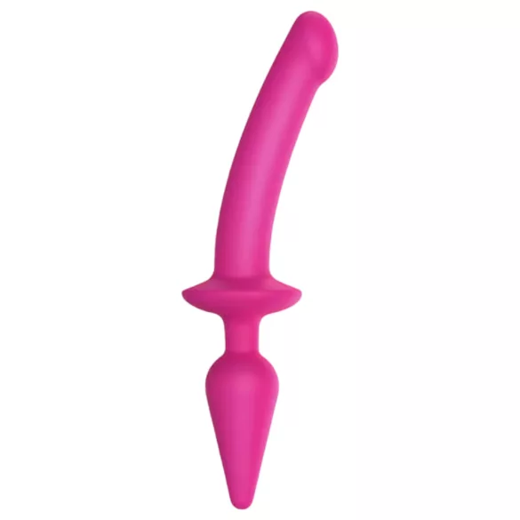 Strap-on-me Switch Semi-Realistic L - 2-i-1 silikon-dildo (rosa)