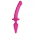 Strap-on-me Switch Semi-Realistic L - 2-i-1 silikon-dildo (rosa)