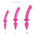 Strap-on-me Switch Semi-Realistic L - 2-i-1 silikon-dildo (rosa)