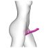 Strap-on-me M - lufttrykk-vibrator med stropper (rosa)