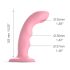 Strap-on-me M - vanntett, pulserende G-punktvibrator (rosa)