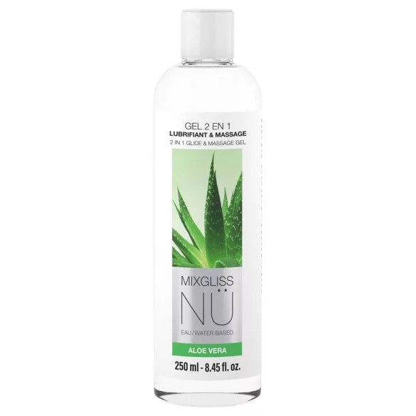 Mixgliss Nu Aloe Vera - nuru-massasjegele og glidemiddel (250 ml)
