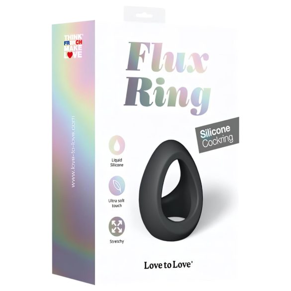Love to Love Flux - silikon penisring (svart)