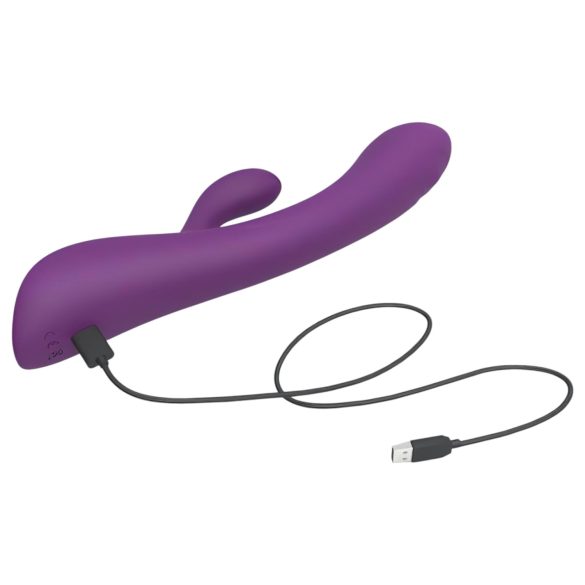 Love to Love Bunny&Clyde - pulserende klitorisvibrator med kaninarm (lilla)