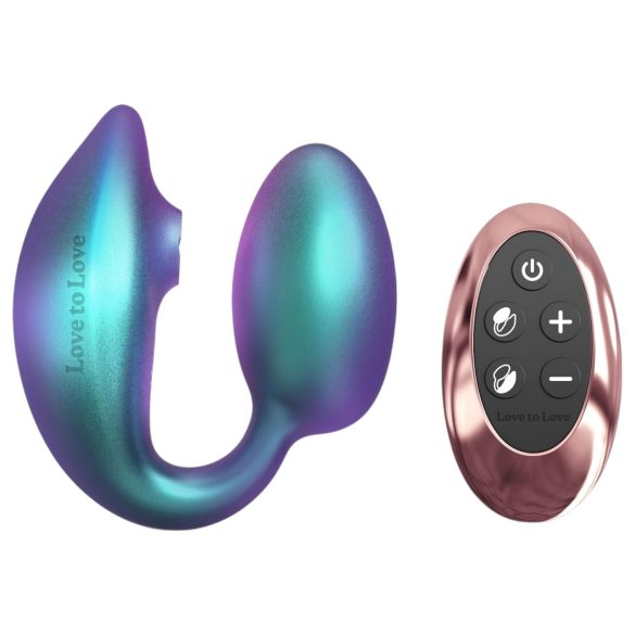 Wonderlover - klitorisstimulator og G-punkt vibrator (metallisk grønn)