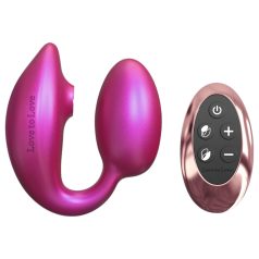   Wonderlover - G-punkt vibrator & klitorisstimulator (metallisk rosa)