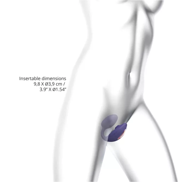 Love to Love Wonderlover - klitoris-lokkende G-punktvibrator (mørk lilla)