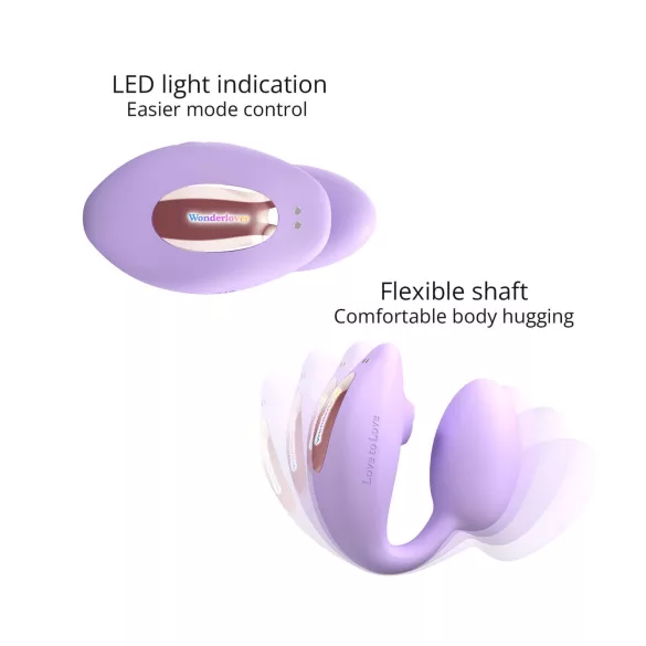 Love to Love Wonderlover - klitoris- og G-punktvibrator (lilla)