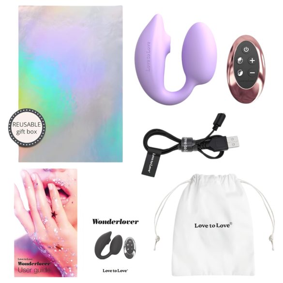 Love to Love Wonderlover - klitoris- og G-punktvibrator (lilla)