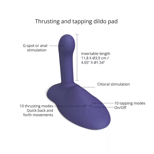 Love to Love GoFast - støt- og klitorisvibrator med sugekopp (blå)