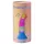 Love to Love Candy Loop - lysende LED-silikondildo (rosa-blå) - 16,9 cm