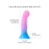 Love to Love Candy Loop - lysende LED-silikondildo (rosa-blå) - 16,9 cm