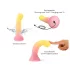 Love to Love Sugar Bomb - lysende LED-silikondildo (rosa-gul) - 16,9 cm