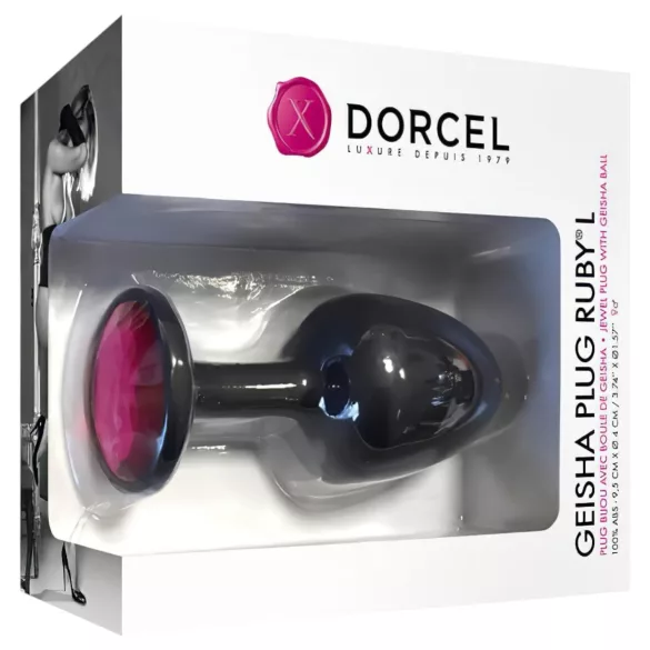 Dorcel Geisha Plug Ruby L - sort av fornøyelse (svart)