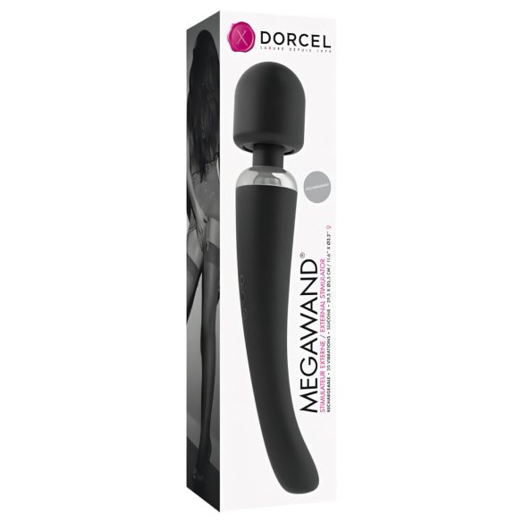 Dorcel Megawand - oppladbar massasjestav (svart)