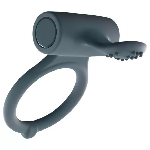 Dorcel Power Clit Plus - oppladbar, vibrerende penisering (svart)