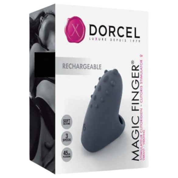 Dorcel Magic Finger - oppladbar fingertuppvibrator (grå)