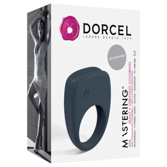 Dorcel Mastering - oppladbar, vibrerende penisring (grå)