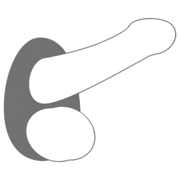 Dorcel Liquid-soft Teardrop - penisring (grå)
