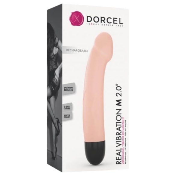 Dorcel Real Vibration M 2.0 - oppladbar vibrator (naturlig)