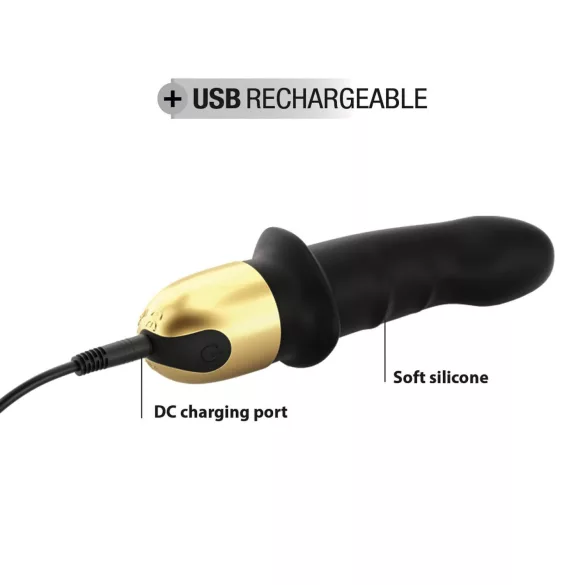 Dorcel Mini Lover 2.0 - Oppladbar G-punkt vibrator (svart-gull)