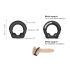 Dorcel Stronger Ring - Metallpenisring (svart)